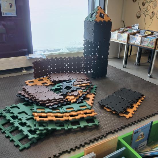 Byggesæt på biblioteket