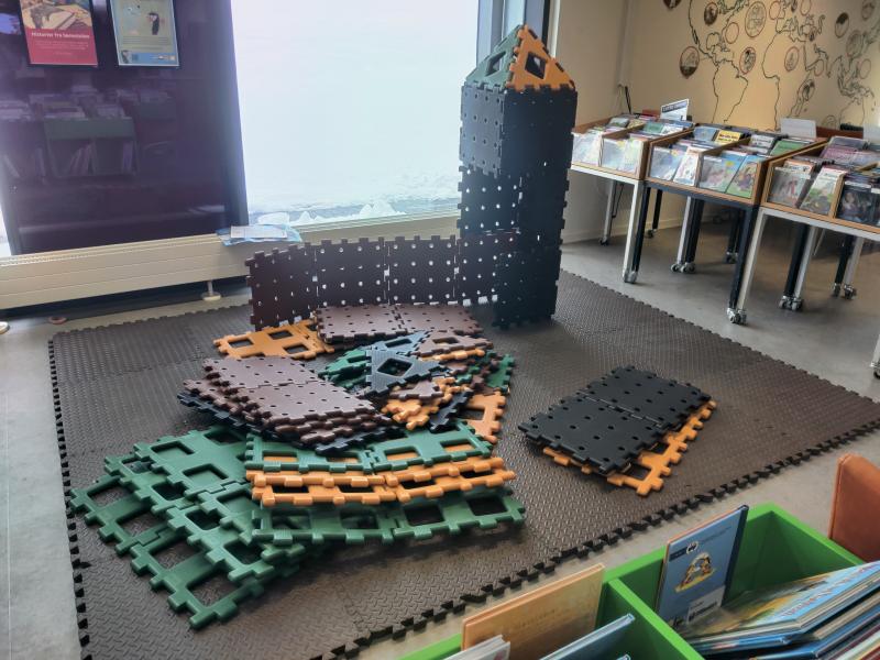 Byggesæt på biblioteket