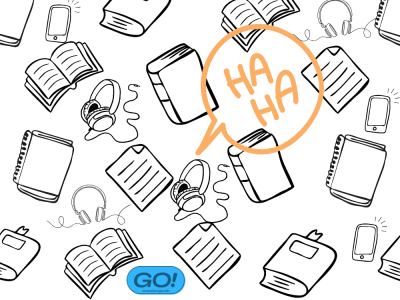 Grafikmedtegningerafhøretelefoner,smartphonesogbøger