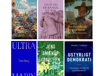 Bogforsider af godt anmeldte bøger