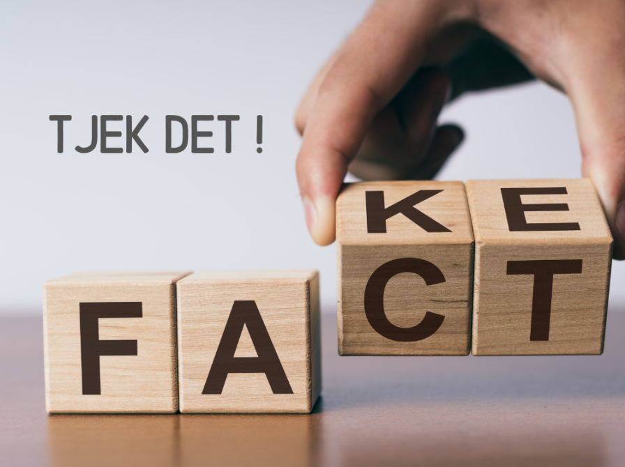 Klodser med bogstaver der både kan stave Fake og Fact