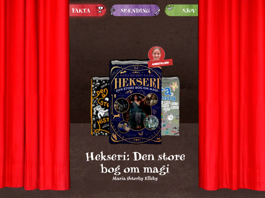 Pige læser på bænk