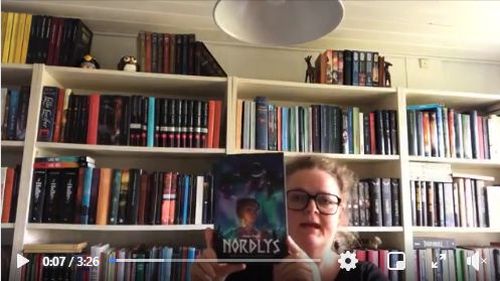 Link til Facebook, hvor børnebibliotekar Jette fortæller om bogen Nordlys - rejsen til Jotundalen