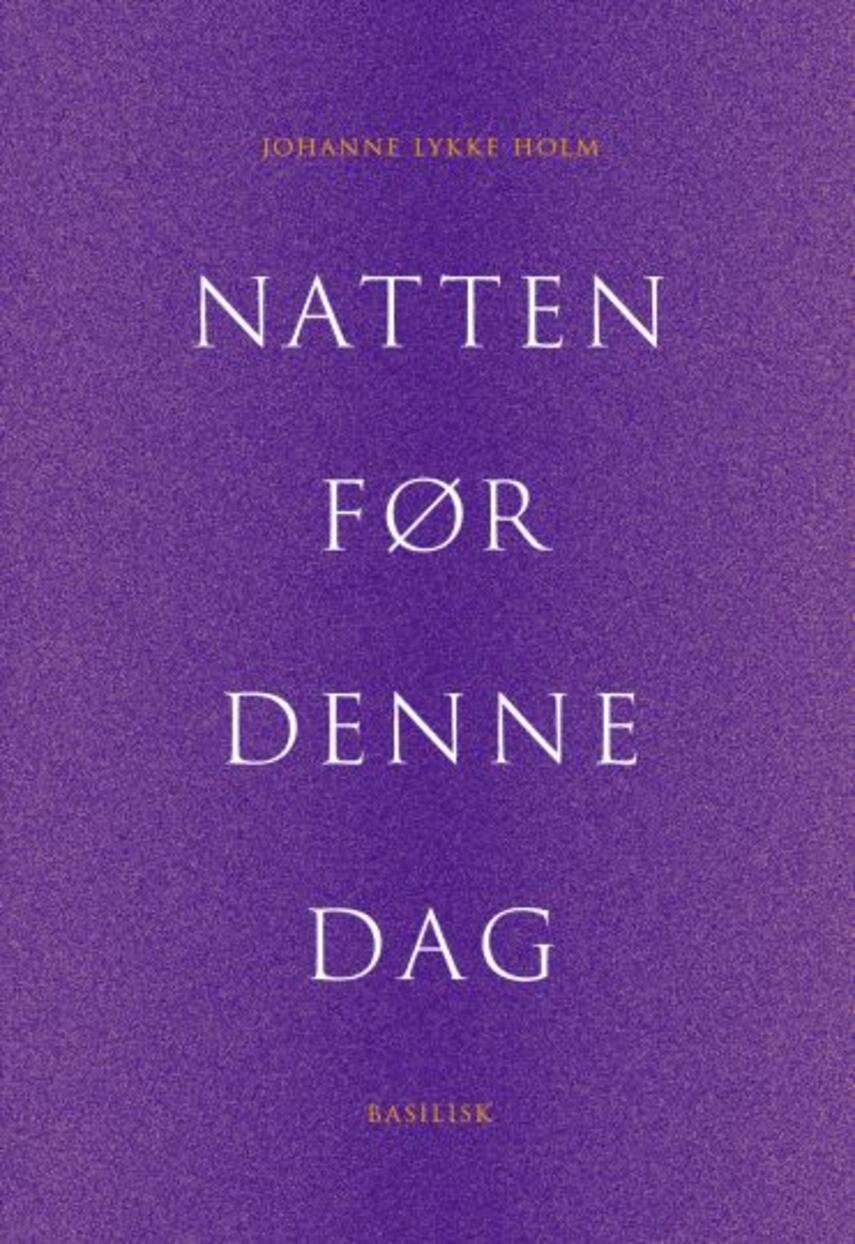 Johanne Lykke Holm (f. 1987): Natten før denne dag : roman