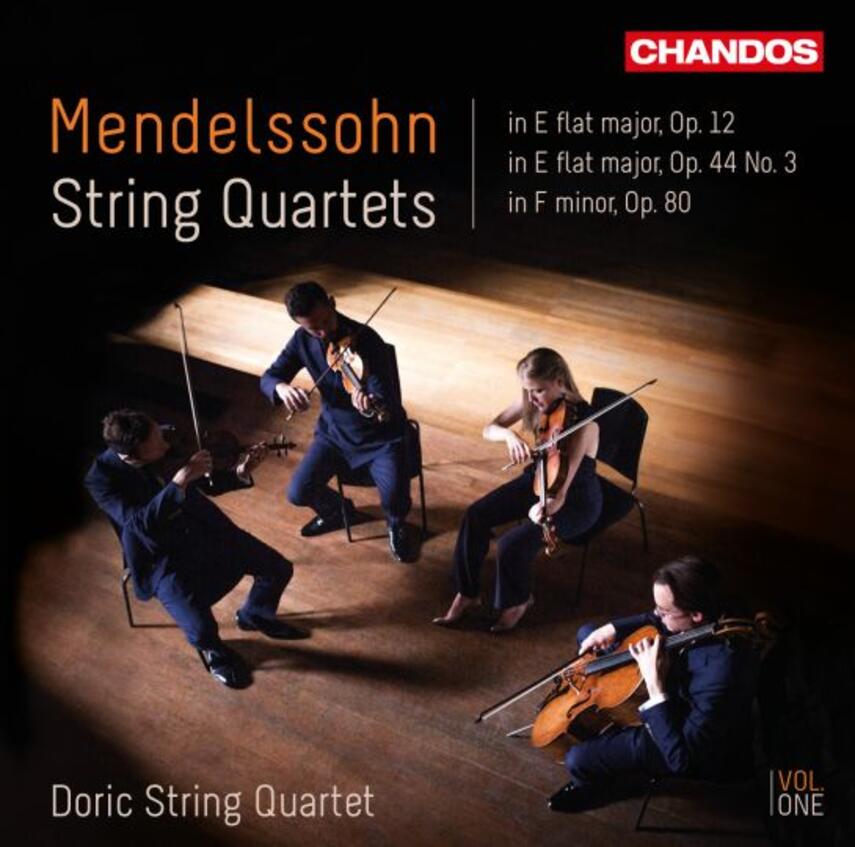 Felix Mendelssohn-Bartholdy: Kvartet for 2 violiner, viola og violoncel nr. 1, Es-dur, opus 12 (Doric-Strygekvartetten)