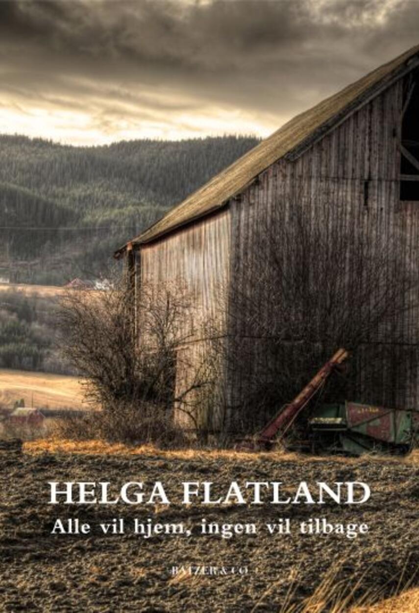 Helga Flatland: Alle vil hjem, ingen vil tilbage : roman