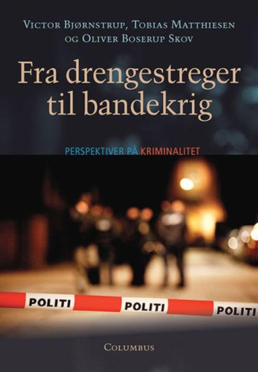 Victor Bjørnstrup (f. 1989), Tobias Matthiesen (f. 1989), Oliver Boserup Skov: Fra drengestreger til bandekrig : perspektiver på kriminalitet