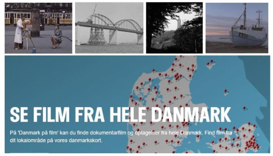 Danmark på film kort og fotos fra Danmark