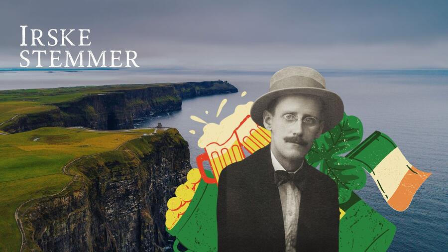 billedet viser den irske forfatter James Joyce