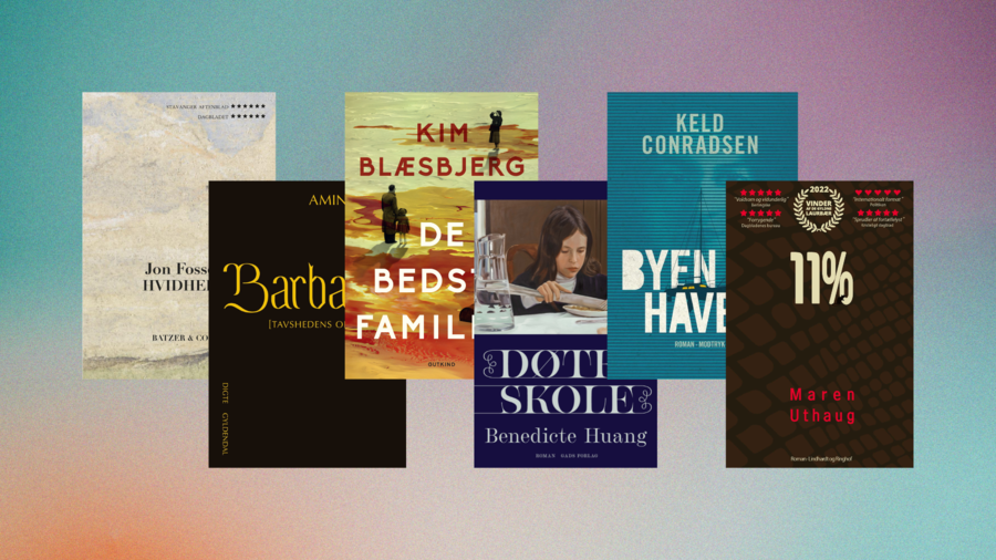 Et udvalg romaner skrevet af nogle af årets prisvindere